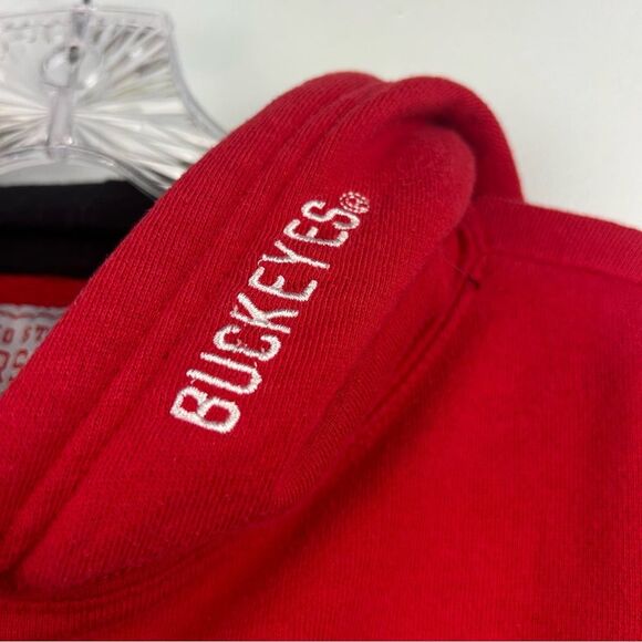 Ohio State University Buckeyes Varsity Authentic Apparel Hoodie Embroidered Sz M - Picture 10 of 14
